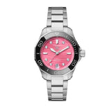 Buy Shop Tag Heuer Aquaracer Professional 300 Automatic Diamonds Pink Dial Silver Steel Strap Watch for Women - WBP231J.BA0618 USA Online