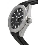 Buy Shop Tag Heuer Aquaracer Quartz Black Dial Black Rubber Strap Watch for Men - WAY1110.FT8021 USA Online