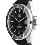 Buy Shop Tag Heuer Aquaracer Quartz Black Dial Black Rubber Strap Watch for Men - WAY1110.FT8021 USA Online