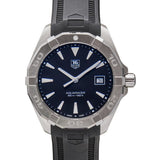 Buy Shop Tag Heuer Aquaracer Quartz Black Dial Black Rubber Strap Watch for Men - WAY1110.FT8021 USA Online