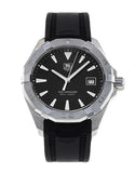 Buy Shop Tag Heuer Aquaracer Quartz Black Dial Black Rubber Strap Watch for Men - WAY1110.FT8021 USA Online