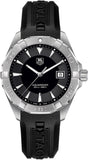 Buy Shop Tag Heuer Aquaracer Quartz Black Dial Black Rubber Strap Watch for Men - WAY1110.FT8021 USA Online