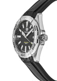 Buy Shop Tag Heuer Aquaracer Quartz Black Dial Black Rubber Strap Watch for Men - WBD1110.FT8021 USA Online
