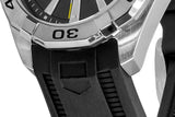 Buy Shop Tag Heuer Aquaracer Quartz Black Dial Black Rubber Strap Watch for Men - WBD1110.FT8021 USA Online