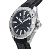 Buy Shop Tag Heuer Aquaracer Quartz Black Dial Black Rubber Strap Watch for Men - WBD1110.FT8021 USA Online