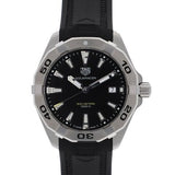 Buy Shop Tag Heuer Aquaracer Quartz Black Dial Black Rubber Strap Watch for Men - WBD1110.FT8021 USA Online