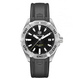Buy Shop Tag Heuer Aquaracer Quartz Black Dial Black Rubber Strap Watch for Men - WBD1110.FT8021 USA Online