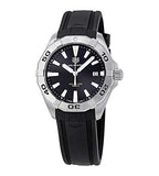 Buy Shop Tag Heuer Aquaracer Quartz Black Dial Black Rubber Strap Watch for Men - WBD1110.FT8021 USA Online