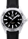 Buy Shop Tag Heuer Aquaracer Quartz Black Dial Black Rubber Strap Watch for Men - WBD1110.FT8021 USA Online