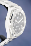 Buy Shop Tag Heuer Aquaracer Quartz Black Dial Silver Steel Strap Watch for Men - WAY111Z.BA0928 USA Online