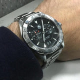 Buy Shop Tag Heuer Aquaracer Quartz Black Dial Silver Steel Strap Watch for Men - WAY111Z.BA0928 USA Online