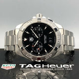 Buy Shop Tag Heuer Aquaracer Quartz Black Dial Silver Steel Strap Watch for Men - WAY111Z.BA0928 USA Online