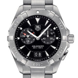 Buy Shop Tag Heuer Aquaracer Quartz Black Dial Silver Steel Strap Watch for Men - WAY111Z.BA0928 USA Online