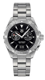 Buy Shop Tag Heuer Aquaracer Quartz Black Dial Silver Steel Strap Watch for Men - WAY111Z.BA0928 USA Online