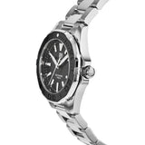 Buy Shop Tag Heuer Aquaracer Quartz Black Dial Silver Steel Strap Watch for Women - WAY131K.BA0748 USA Online