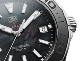 Buy Shop Tag Heuer Aquaracer Quartz Black Dial Silver Steel Strap Watch for Women - WAY131K.BA0748 USA Online