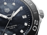 Buy Shop Tag Heuer Aquaracer Quartz Black Dial Silver Steel Strap Watch for Women - WAY131M.BA0748 USA Online