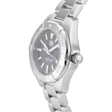Buy Shop Tag Heuer Aquaracer Quartz Black Dial Silver Steel Strap Watch for Women - WBD1410.BA0741 USA Online