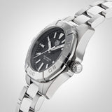 Buy Shop Tag Heuer Aquaracer Quartz Black Dial Silver Steel Strap Watch for Women - WBD1410.BA0741 USA Online