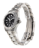 Buy Shop Tag Heuer Aquaracer Quartz Black Dial Silver Steel Strap Watch for Women - WBD1410.BA0741 USA Online