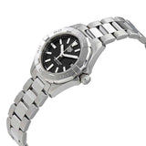 Buy Shop Tag Heuer Aquaracer Quartz Black Dial Silver Steel Strap Watch for Women - WBD1410.BA0741 USA Online