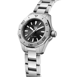 Buy Shop Tag Heuer Aquaracer Quartz Black Dial Silver Steel Strap Watch for Women - WBD1410.BA0741 USA Online