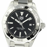 Buy Shop Tag Heuer Aquaracer Quartz Black Dial Silver Steel Strap Watch for Women - WBD1410.BA0741 USA Online