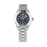 Buy Shop Tag Heuer Aquaracer Quartz Black Dial Silver Steel Strap Watch for Women - WBD1410.BA0741 USA Online