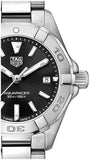 Buy Shop Tag Heuer Aquaracer Quartz Black Dial Silver Steel Strap Watch for Women - WBD1410.BA0741 USA Online