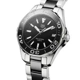 Buy Shop Tag Heuer Aquaracer Quartz Black Dial Two Tone Steel Strap Watch for Men - WAY131A.BA0913 USA Online