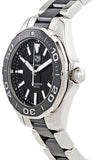 Buy Shop Tag Heuer Aquaracer Quartz Black Dial Two Tone Steel Strap Watch for Men - WAY131A.BA0913 USA Online
