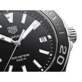 Buy Shop Tag Heuer Aquaracer Quartz Black Dial Two Tone Steel Strap Watch for Men - WAY131A.BA0913 USA Online