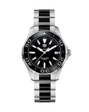 Buy Shop Tag Heuer Aquaracer Quartz Black Dial Two Tone Steel Strap Watch for Men - WAY131A.BA0913 USA Online