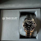 Buy Shop Tag Heuer Aquaracer Quartz Black Dial Two Tone Steel Strap Watch for Women - WAY131C.BA0913 USA Online