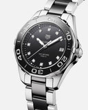 Buy Shop Tag Heuer Aquaracer Quartz Black Dial Two Tone Steel Strap Watch for Women - WAY131C.BA0913 USA Online