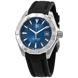 Buy Shop Tag Heuer Aquaracer Quartz Blue Dial Black Rubber Strap Watch for Men - WAY1112.FT8021 USA Online