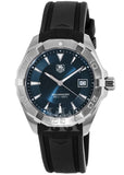 Buy Shop Tag Heuer Aquaracer Quartz Blue Dial Black Rubber Strap Watch for Men - WAY1112.FT8021 USA Online