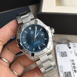 Buy Shop Tag Heuer Aquaracer Quartz Blue Dial Silver Steel Strap Watch for Men - WAY1112.BA0928 USA Online