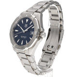 Buy Shop Tag Heuer Aquaracer Quartz Blue Dial Silver Steel Strap Watch for Men - WAY1112.BA0928 USA Online
