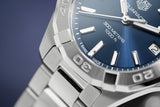 Buy Shop Tag Heuer Aquaracer Quartz Blue Dial Silver Steel Strap Watch for Women - WBD1312.BA0740 USA Online