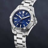 Buy Shop Tag Heuer Aquaracer Quartz Blue Dial Silver Steel Strap Watch for Women - WBD1312.BA0740 USA Online