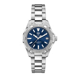Buy Shop Tag Heuer Aquaracer Quartz Blue Dial Silver Steel Strap Watch for Women - WBD1312.BA0740 USA Online