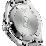 Buy Shop Tag Heuer Aquaracer Quartz Diamonds Black Dial Silver Steel Strap Watch for Women - WAY131P.BA0748 USA Online