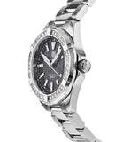 Buy Shop Tag Heuer Aquaracer Quartz Diamonds Black Dial Silver Steel Strap Watch for Women - WAY131P.BA0748 USA Online