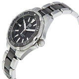 Buy Shop Tag Heuer Aquaracer Quartz Diamonds Black Dial Two Tone Steel Strap Watch for Women - WAY131G.BA0913 USA Online
