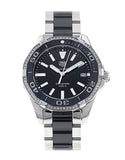 Buy Shop Tag Heuer Aquaracer Quartz Diamonds Black Dial Two Tone Steel Strap Watch for Women - WAY131G.BA0913 USA Online