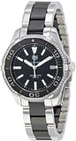 Buy Shop Tag Heuer Aquaracer Quartz Diamonds Black Dial Two Tone Steel Strap Watch for Women - WAY131G.BA0913 USA Online