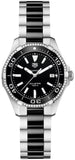 Buy Shop Tag Heuer Aquaracer Quartz Diamonds Black Dial Two Tone Steel Strap Watch for Women - WAY131G.BA0913 USA Online