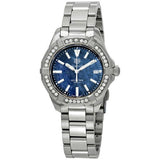 Buy Shop Tag Heuer Aquaracer Quartz Diamonds Blue Dial Silver Steel Strap Watch for Women - WAY131N.BA0748 USA Online