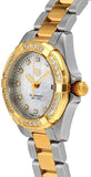 Buy Shop Tag Heuer Aquaracer Quartz Diamonds Mother of Pearl Dial Two Tone Steel Strap Watch for Women - WBD1423.BB0321 USA Online